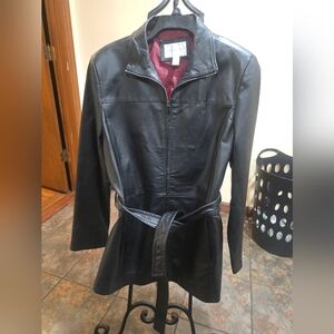 Black Leather Women's Jacket Like New